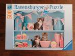 Katjes tussen de cupcakes - Ravensburger puzzel 500 stukjes, Hobby en Vrije tijd, Denksport en Puzzels, Ophalen, 500 t/m 1500 stukjes
