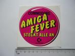 sticker oud COMMODORE computer pc Amiga retro fever, Verzenden, Zo goed als nieuw, Bedrijf of Vereniging