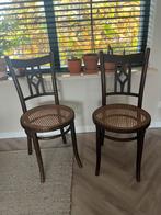 Retro vintage stoelen eettafel stoelen, Huis en Inrichting, Stoelen, Ophalen, Gebruikt, Bruin, Riet of Rotan