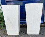 witte stenenplantenbak tuin /terras, Tuin en Terras, Tuinvazen, Ophalen, Gebruikt