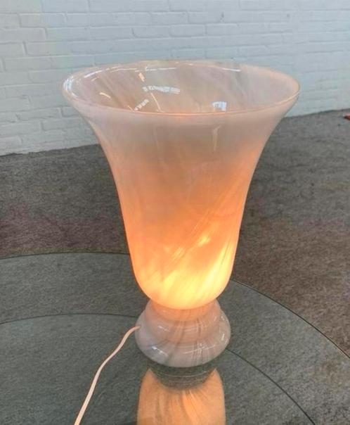 Lamp mooie grote swirl murano tafellamp jaren 80., Huis en Inrichting, Lampen | Tafellampen, Ophalen of Verzenden