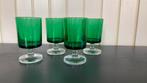 Groene borrelglaasjes, Verzamelen, Glas en Borrelglaasjes, Ophalen, Zo goed als nieuw, Borrel- of Shotglas