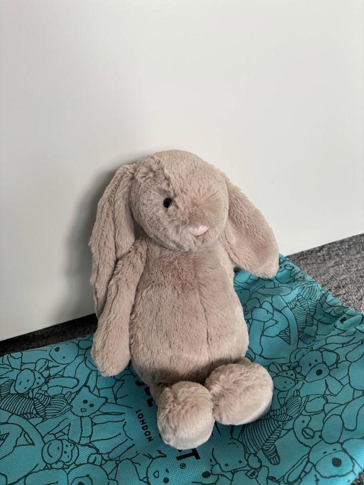 Jellycat Bashful Beige Bunny - Medium, Kinderen en Baby's, Speelgoed | Knuffels en Pluche, Nieuw, Konijn, Ophalen of Verzenden