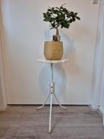 Plantentafel/ bijzettafel met marmeren blad., Huis en Inrichting, Tafels | Bijzettafels, Overige materialen, Minder dan 55 cm