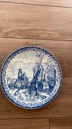 Delfts Blauw Chemkefa De Winter wandbord  !, Ophalen