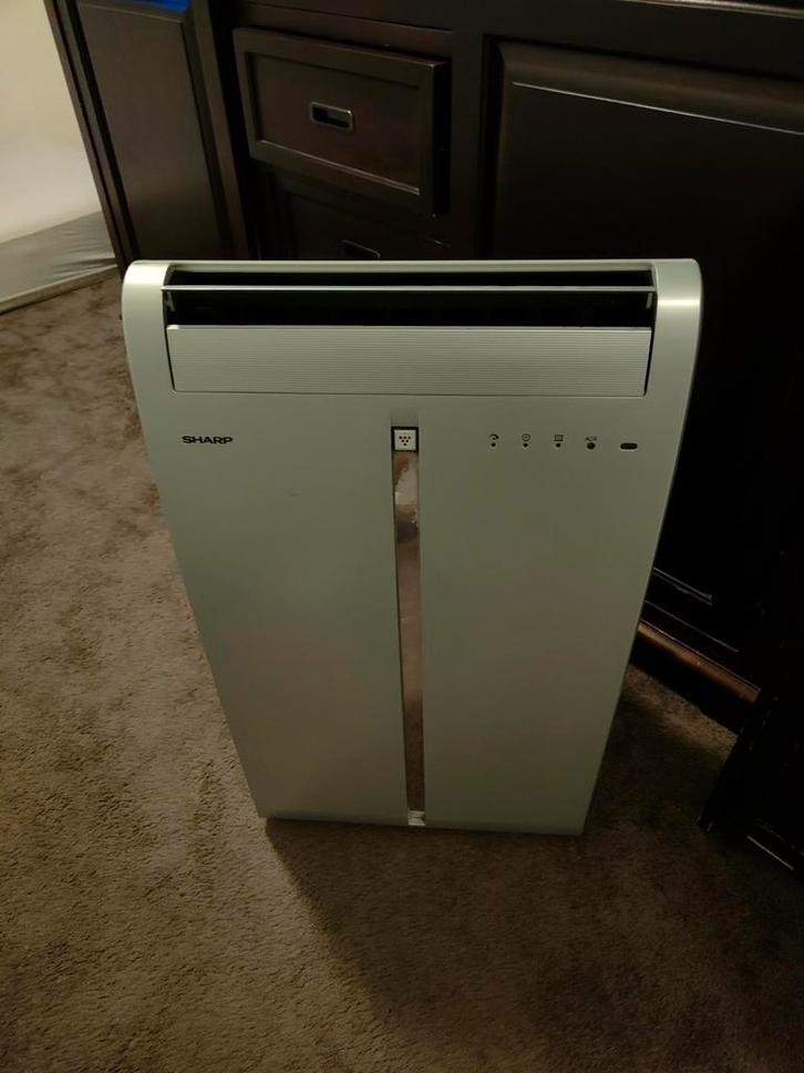 sharp, Witgoed en Apparatuur, Airco's, Gebruikt, Mobiele airco, 60 tot 100 m³, 3 snelheden of meer, Koelen en Ontvochtigen, Ventileren