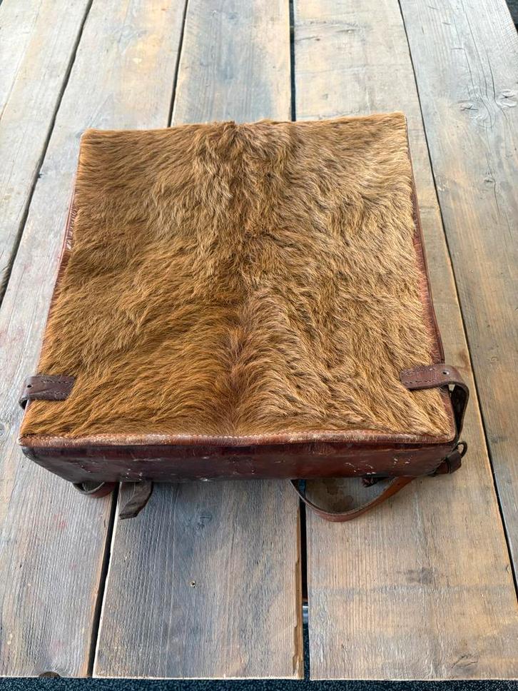 Vintage Zwitserse Tornister - Paardenhaar Rugzak, Verzamelen, Retro, Overige typen, Ophalen of Verzenden