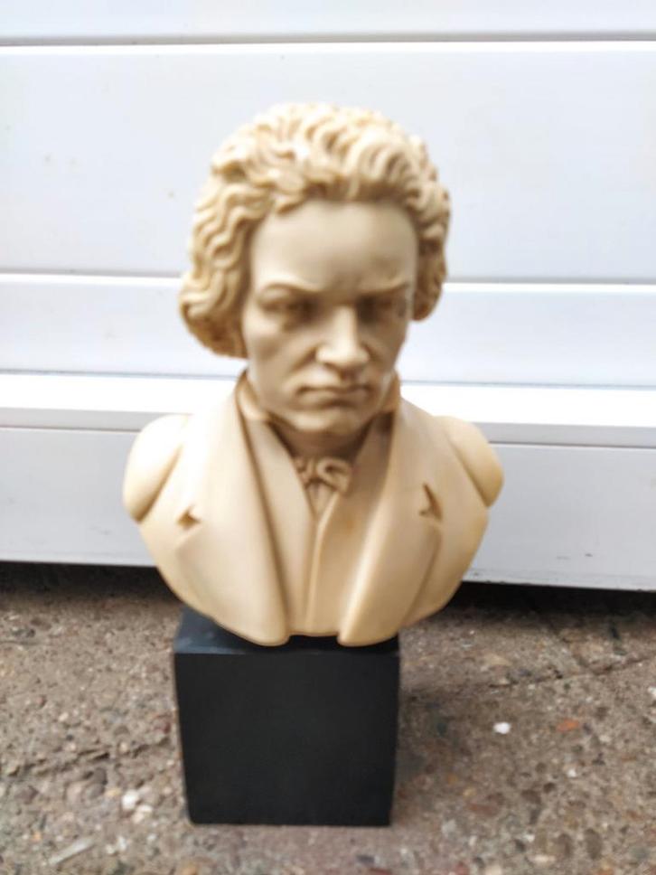 Beethoven Buste - Klassiek Beeld, Antiek en Kunst, Kunst | Beelden en Houtsnijwerken, Verzenden