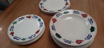 boerenbont borden en schaaltjes beschikbaar voor biedingen