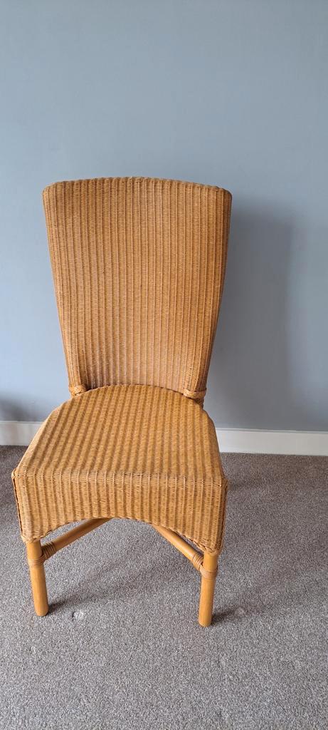Loyd Loom stoelen, rotankleur, zeer licht én degelijk, Huis en Inrichting, Stoelen, Zo goed als nieuw, Vijf, Zes of meer stoelen