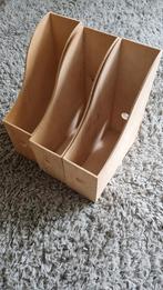 Houten cassettes voor tijdschriften, Huis en Inrichting, Woonaccessoires | Krantenbakken en Lectuurbakken, Ophalen, Gebruikt