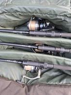 3x Shimano Ultegra XTC 5500 + Fox Eos hengels in foedraal, Ophalen, Zo goed als nieuw, Complete set