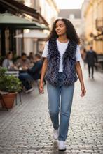 Ashley Stewart imitatiebont gilet hesje waistcoat, Ophalen of Verzenden, Zo goed als nieuw, Maat 38/40 (M)