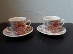 Johnson Brothers Rose Chintz twee espressokopjes, Verzamelen, Ophalen of Verzenden, Zo goed als nieuw, Porselein, Kop en/of schotel