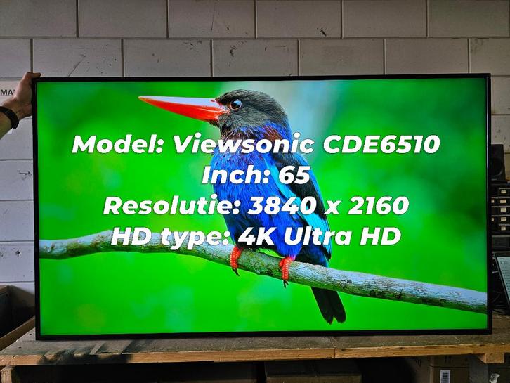 Viewsonic CDE6510 65 inch 4K TV, Audio, Tv en Foto, Televisies, Refurbished, LCD, 100 cm of meer, 4k (UHD), Overige merken, 50 Hz