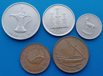 Verenigde Arabische Emiraten 5 x fils /1 dirham UNC     beschikbaar voor biedingen