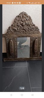 Antieke spiegel met borstels, Antiek en Kunst, Antiek | Spiegels, Minder dan 100 cm, Minder dan 50 cm, Ophalen of Verzenden