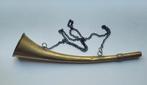 Oude koperen scheepstoeter met ketting, Ophalen of Verzenden