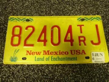 Kentekenplaat licenseplate New Mexico 1 USA beschikbaar voor biedingen