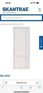 Skantrae SlimSeries NIEUW Witte Binnendeur SSL 4057 stomp, Ophalen, 80 tot 100 cm, 215 cm of meer, Binnendeur