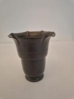 Antiek tinnen vaasje de Poorter Holland 10 cm, Ophalen of Verzenden