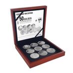 Zilveren 50 Gulden Herdenkingsmunten van HKH Prinses Beatrix, Postzegels en Munten, Setje, Zilver, Ophalen of Verzenden, 50 gulden
