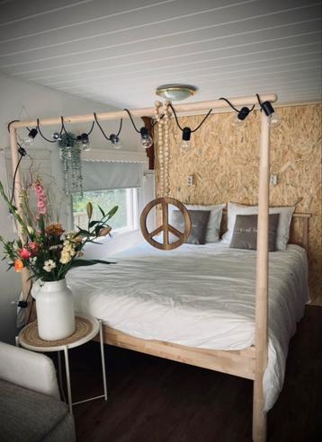 IKEA Gjora Bed 160x200 + Lonset Lattenbodems beschikbaar voor biedingen