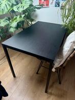 Zwarte Tafel IKEA, Huis en Inrichting, Tafels | Eettafels, Ophalen, Gebruikt, 100 tot 150 cm, 50 tot 100 cm