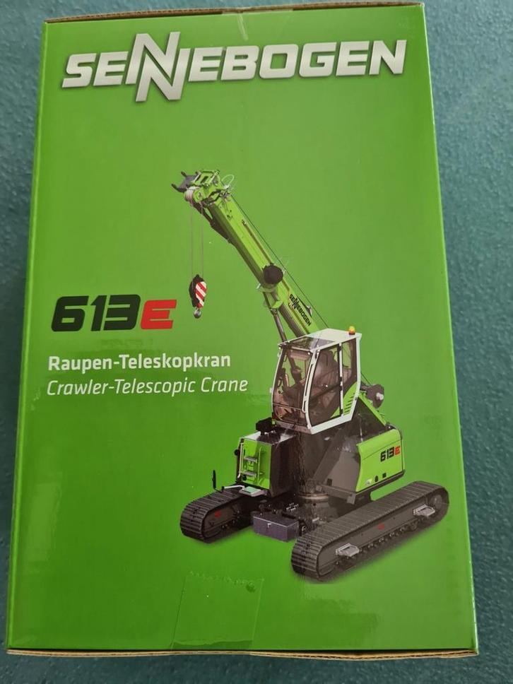 Sennebogen 613E crawler rups telescoopkraan Ros nieuw, Hobby en Vrije tijd, Modelauto's | 1:50, Nieuw, Hijskraan, Tractor of Landbouw