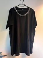 Zwart tshirt met strassketting aan hals maat xxl, Verzenden, Zwart, Shirt of Top, Zo goed als nieuw