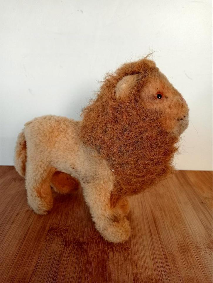Vintage Steiff Leeuw - Zeldzaam!, Kinderen en Baby's, Speelgoed | Knuffels en Pluche, Gebruikt, Overige typen, Ophalen of Verzenden