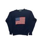 Ralph Lauren Country USA Flag Sweater Trui RRL LVC Levi’s, Maat 52/54 (L), Ralph Lauren, Zo goed als nieuw, Verzenden