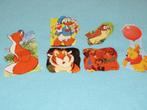 6 oude vintage poesieplaatjes Disney figuren, Ophalen of Verzenden