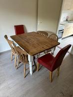 Eettafel met stoelen GRATIS, Huis en Inrichting, Complete eetkamers, Ophalen, Gebruikt, 4 tot 6 stoelen