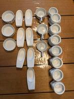 38 amuse bakjes, kommetjes, lepels, bakjes, Overige materialen, Ophalen of Verzenden, Zo goed als nieuw, Effen