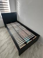 Ikea MALM bed, Ophalen, 90 cm, Eenpersoons, Zwart