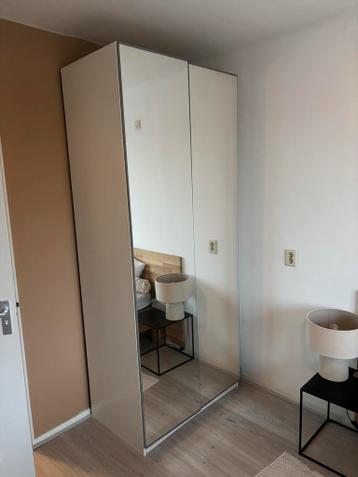 IKEA Pax kledingkast met spiegeldeuren - Zo goed als nieuw! - afbeelding 3