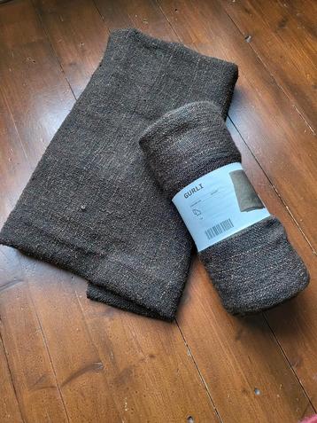 2x Bruin Kleed - IKEA Gurli 120x180cm beschikbaar voor biedingen