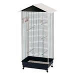 voliere ferplast voliere nota zgan, Dieren en Toebehoren, Vogels | Hokken en Kooien, Ophalen, Zo goed als nieuw, Metaal, Vogelkooi