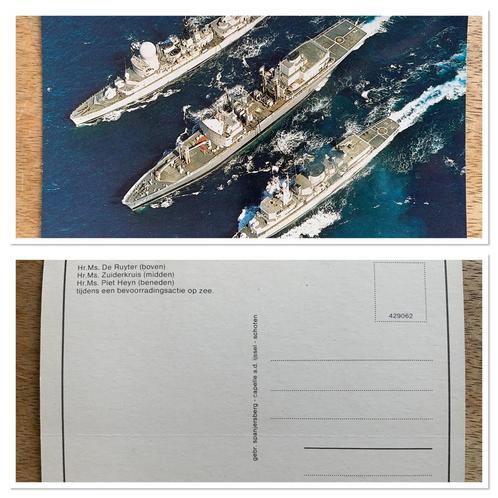 Hr. Ms. de Ruyter-ZuiderKruis-Piet Hein Ansichtkaart, Verzamelen, Militaria | Algemeen, Ophalen of Verzenden