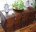 Antieke Hutkoffer, 18e eeuw, Ophalen, Gebruikt, 100 tot 150 cm, Eikenhout