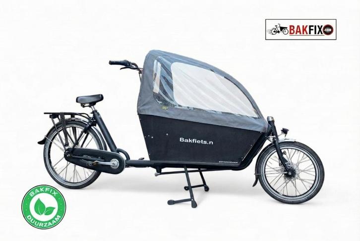 Bakfiets(.)nl Cargobike long met Huif - Zo goed als nieuw!, Fietsen en Brommers, Fietsen | Bakfietsen, Ophalen of Verzenden