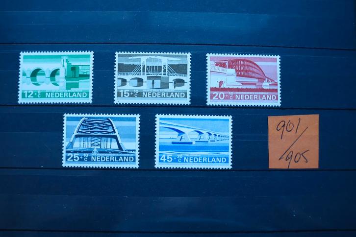 Nederland NVPH 901 – 905 Zomerzegels Postfris, Postzegels en Munten, Postzegels | Nederland, Postfris, Na 1940, Ophalen of Verzenden