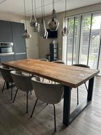 Set bepurehome eettafel eetstoelen admit hanglamp rietveld, Ophalen, Gebruikt, 100 tot 150 cm, 200 cm of meer