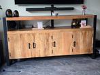 Mooie mangohouten dressoir, Ophalen, 150 tot 200 cm, Zo goed als nieuw, Minder dan 100 cm