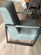 Xooon Designfauteuil Bueno kleur Blauw/Grijs, Huis en Inrichting, Ophalen, 75 tot 100 cm, Zo goed als nieuw, Stof