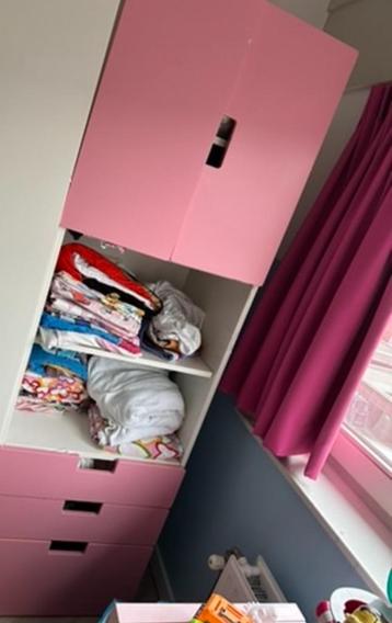 Ikea kledingkast speelgoedkast wit/roze kinderkamer beschikbaar voor biedingen