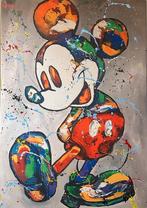 Mickey Mouse- Mixed Media- Katoenen canvasdoek-100x70cm, Ophalen of Verzenden, Mickey Mouse, Nieuw