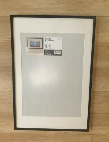 Ribba lijst 61 x 91 (Ikea) met paspartout.