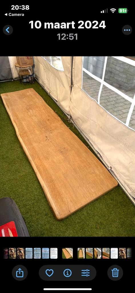 Eikenhouten Plank - Robuust en Uniek!, Doe-het-zelf en Verbouw, Hout en Planken, Ophalen of Verzenden